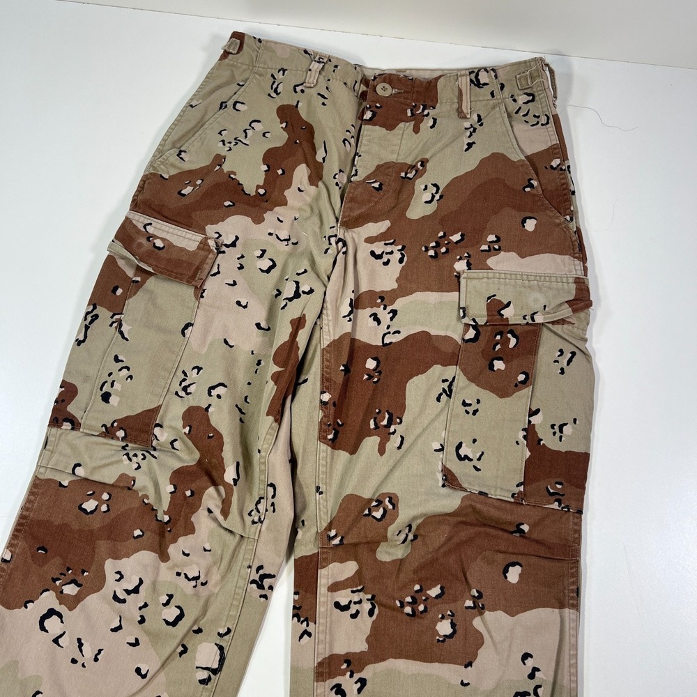 US Military Chocolate Chip Desert Camo Pants Mens 30x30 Combat Trousers Army 90s - Picture 5 of 11